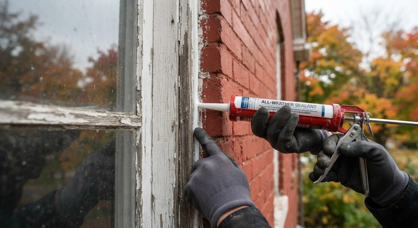 Caulking Windows and Doors Before Winter Sets In