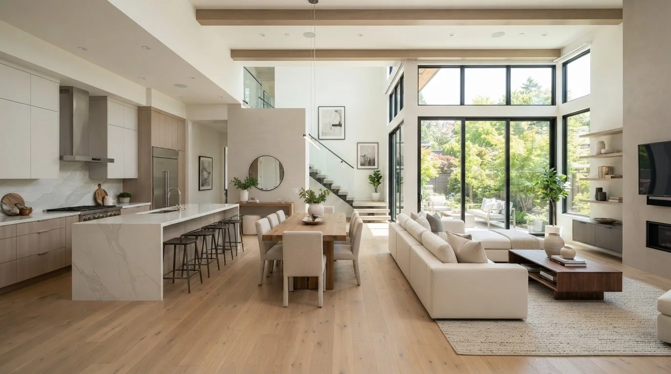 Open-Concept Floor Plans: What Homeowners Gain and Give Up