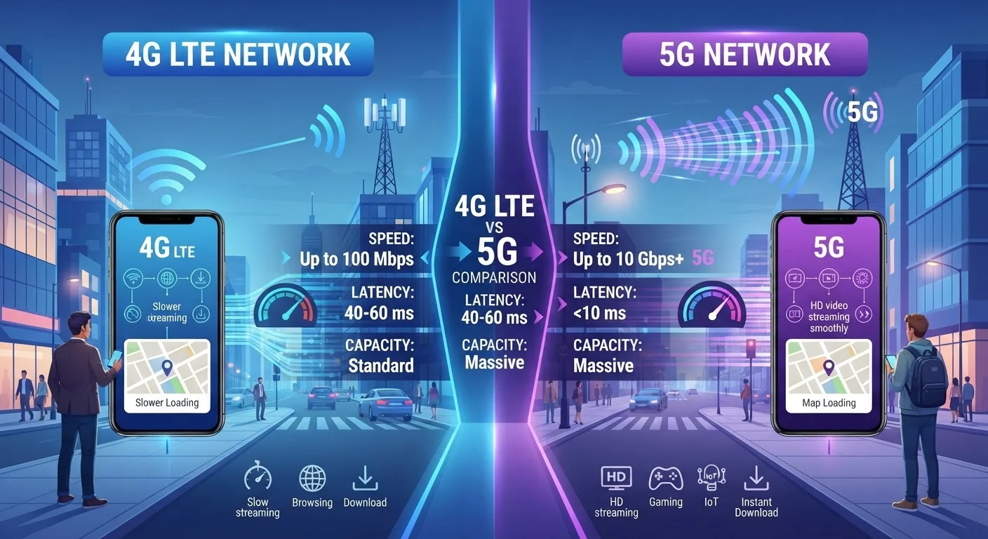 The Real Difference Between 5G and 4G LTE for Everyday Phone Users