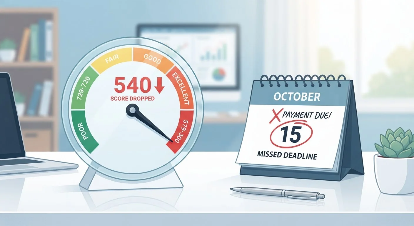 What Happens to Your Credit When You Miss a Payment